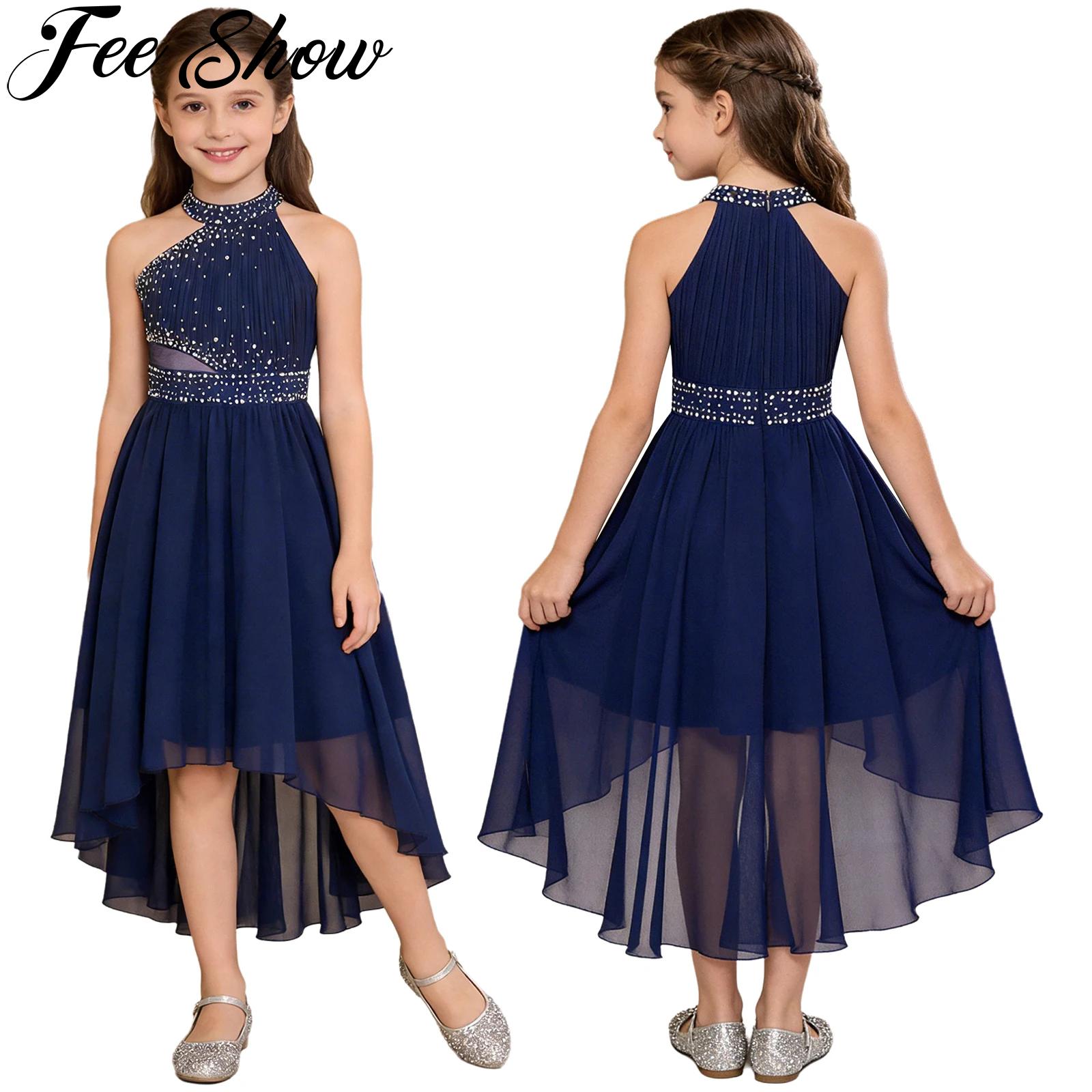 Summer Clothing For Kids Girls - Kid Flower Girls Princess Dress Shiny