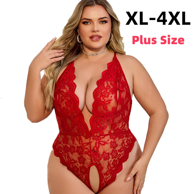 XL-4XL Crotchless Lace Bodysui - Xl Summer Clothing recension och pris