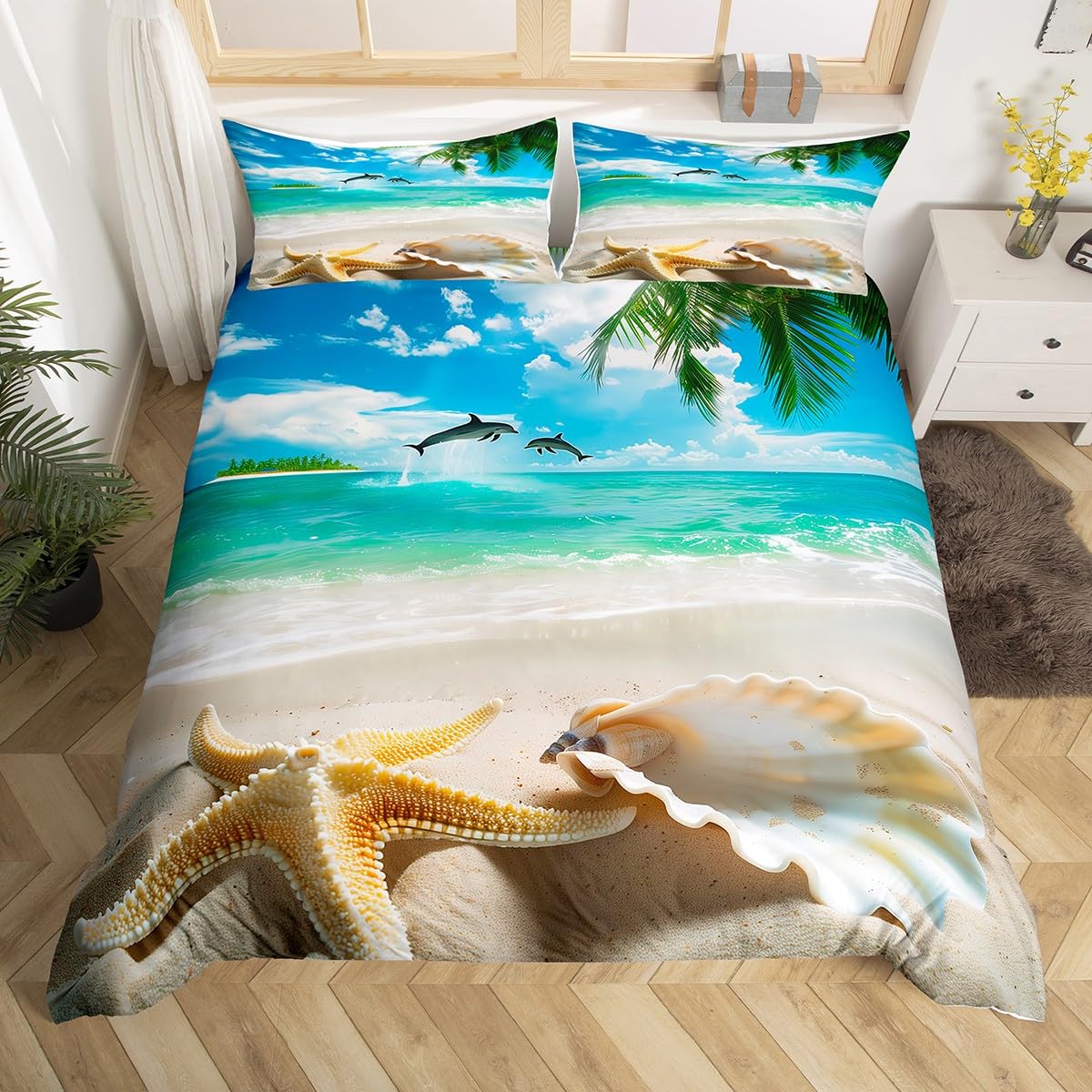 Beach Comforter Cover, Coastal - Summer Quilt recension och pris