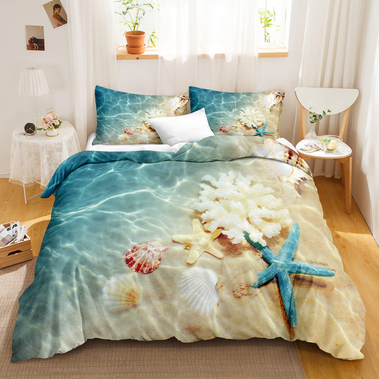 Beach Comforter Cover, Coastal - Summer Quilt recension och pris