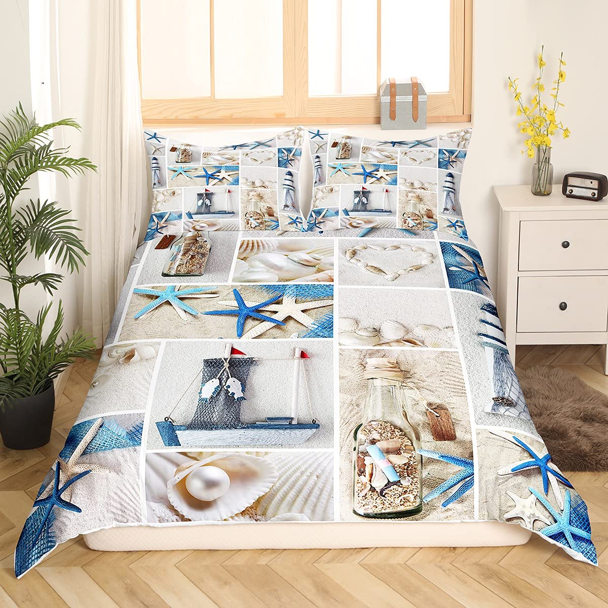 Beach Comforter Cover, Coastal - Summer Quilt recension och pris
