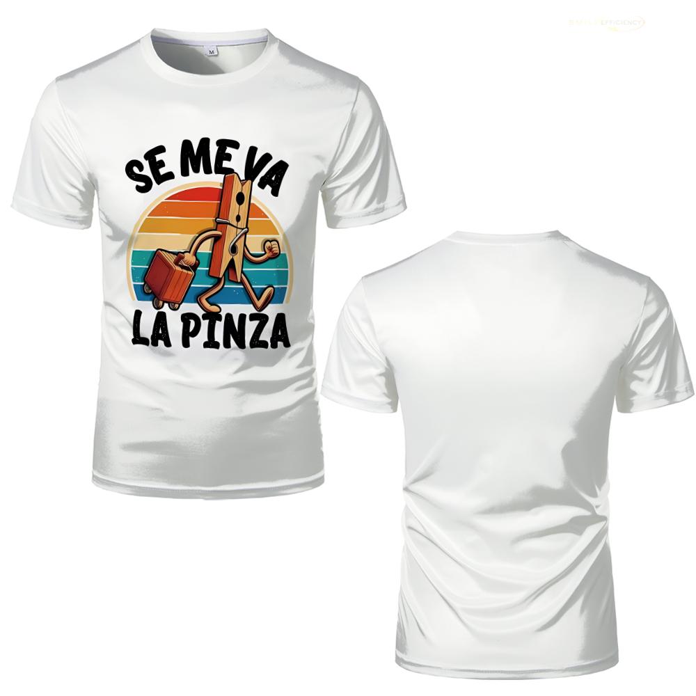 Se Me Va La Pinza Print T-Shir - Summer Clothing In Spanish recension och pris