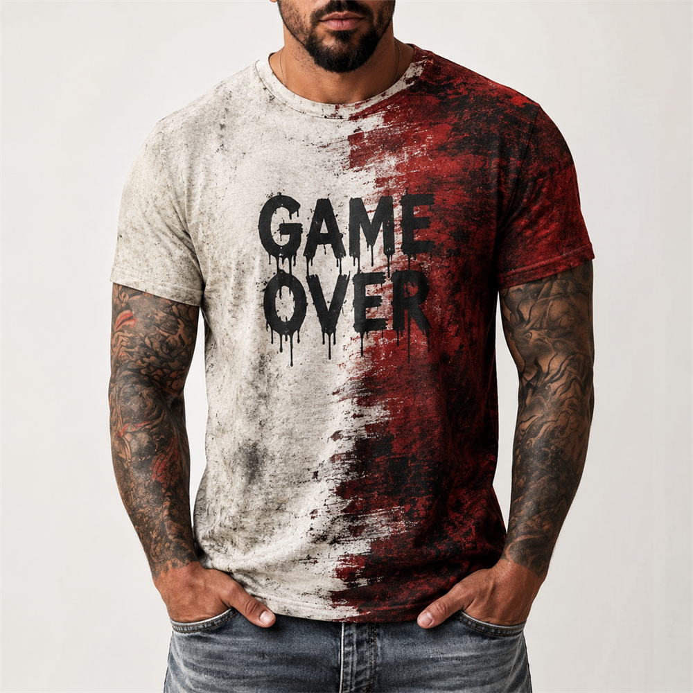 3D Print Retro Bloodstain Hall - Summer Clothing Words recension och pris