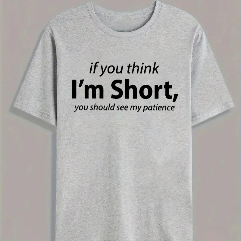 Funny Words Print Crew Neck T- - Summer Clothing Words recension och pris