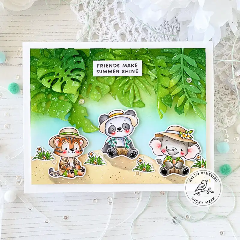 Beach Slimline Scene Happy Sum - Summer Clothing Words recension och pris
