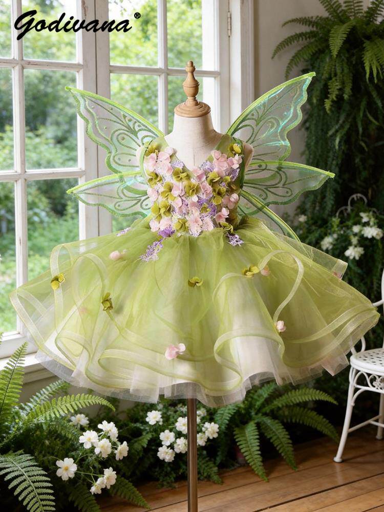 Sweet Baby Girls Butterfly Win - Summer Clothing For Kids Girls recension och pris