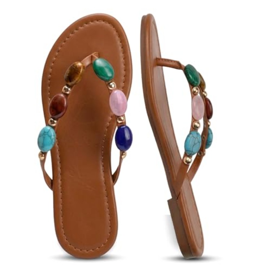 Women Jeweled Sandals Thong Sa - Flip Flop Jeweled recension och pris