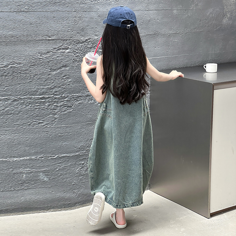 Vintage Blue Children Girls Hi - Summer Clothing For Kids Girls recension och pris