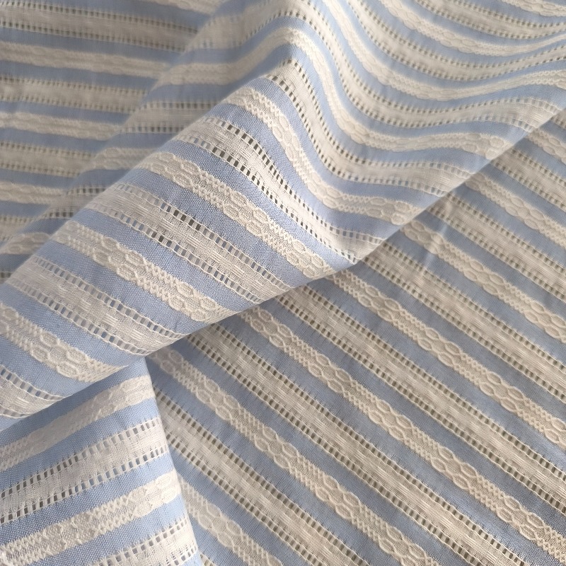 Korean Style Striped Openwork  - Summer Clothing Material recension och pris