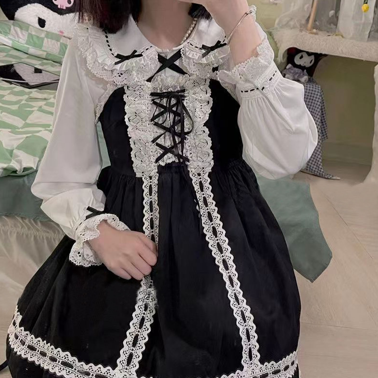 Japanese Lolita Style Lace Ruf - Xl Summer Clothing recension och pris