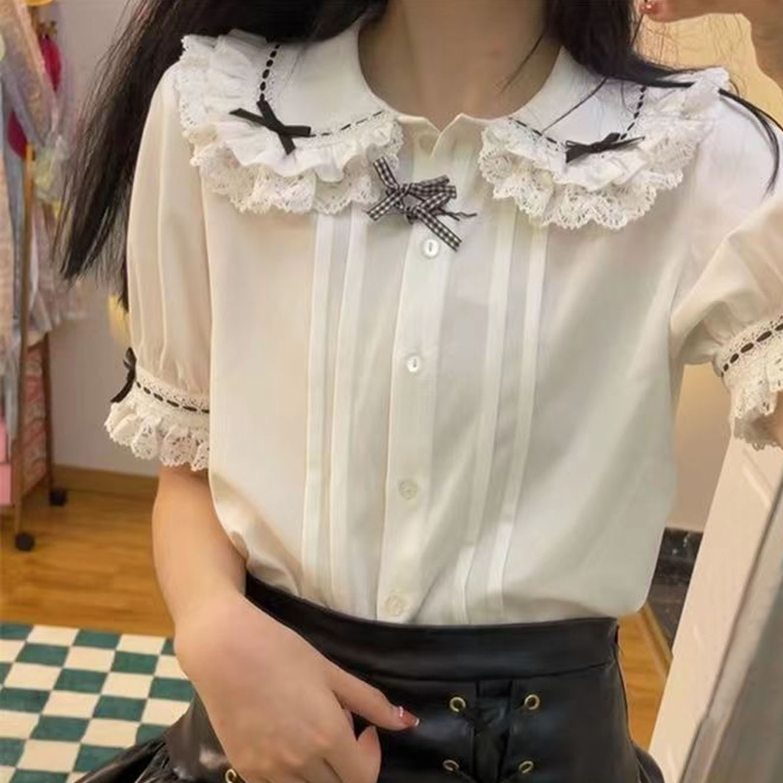 Japanese Lolita Style Lace Ruf - Xl Summer Clothing recension och pris